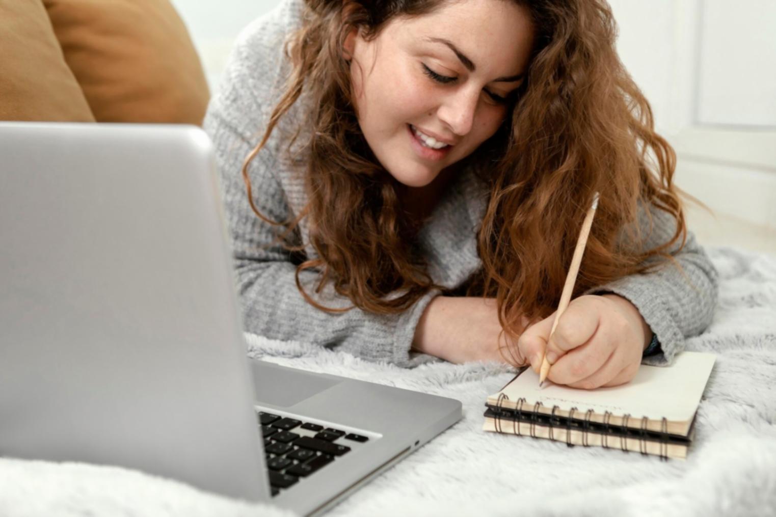 Students practicing investment analysis during a group session